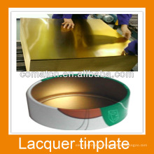 Gold/White Lacquered tinplate/TFS, MR steel for metal packaging with best quality from Comat